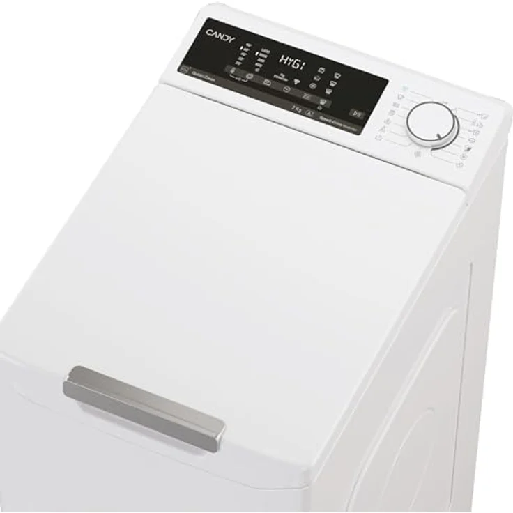 Candy TCA474TM5-S, Toplader Waschmaschine 7kg mit smarter Wi-Fi Bedienung und Hygiene+ Programm – Bild 3