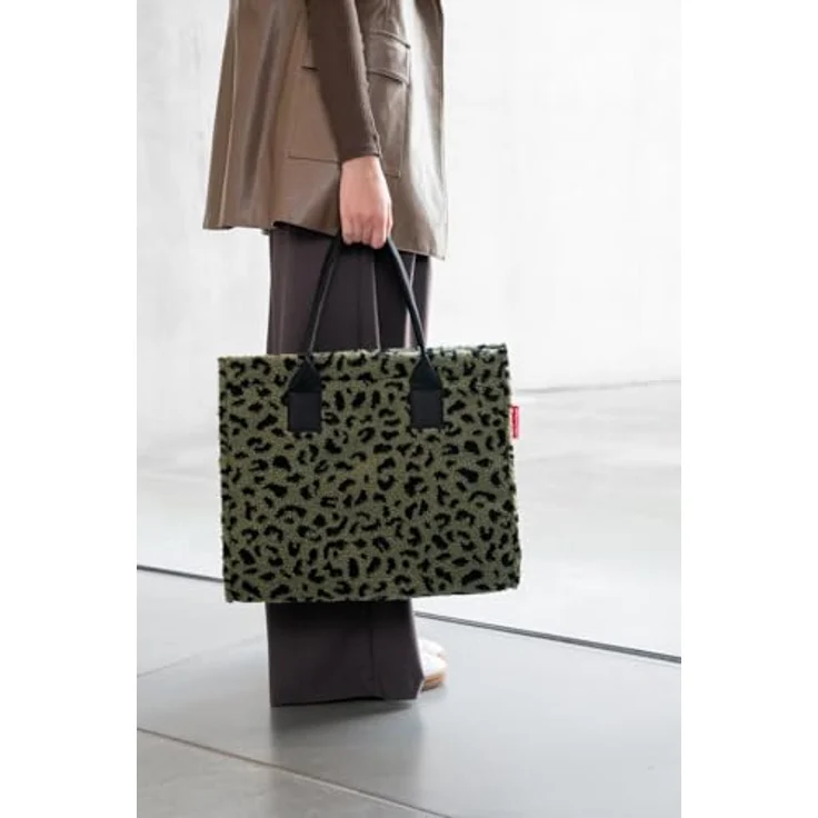 Reisenthel Shopper, Dunkelgrün, Einkaufstasche mit großem Hauptfach, 14 L, 42x35x17 cm – Bild 8