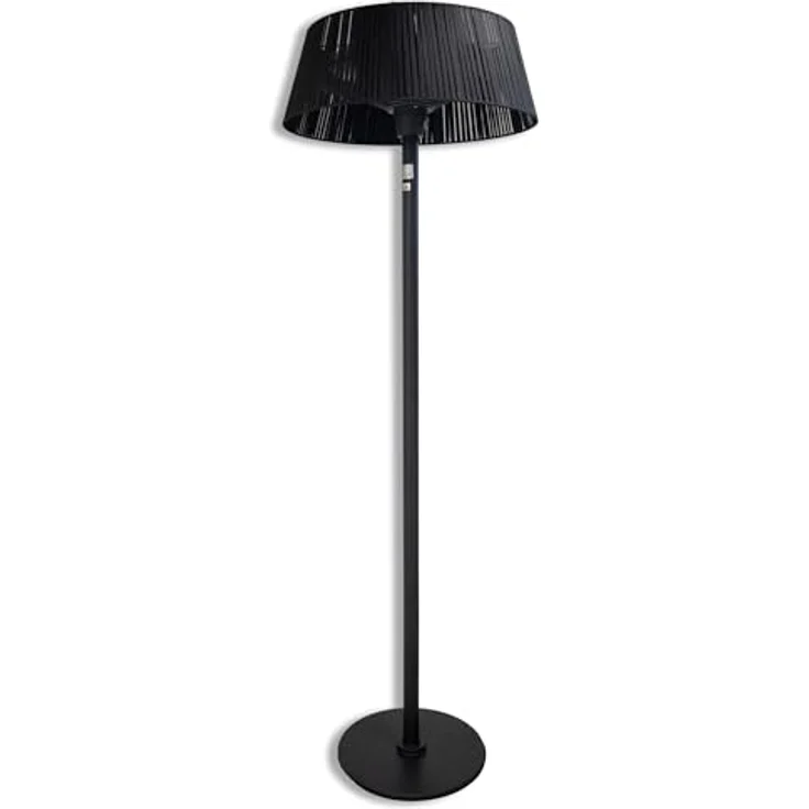 Schweng Standheizstrahler, 2000 W Heizgerät in elegantem Schwarz mit Kippschutz und wetterfestem Design – Bild 1