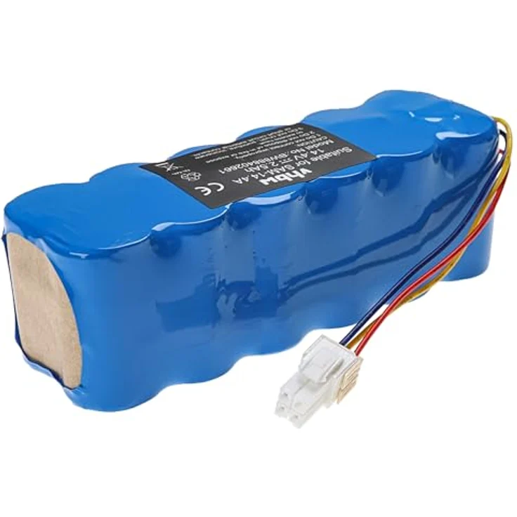 vhbw Akku kompatibel mit Samsung Navibot SR8855, SR8857, SR8875, SR8877, SR8895, SR8895 Silencio, SR8896 Home Cleaner (2500mAh, 14,4V, NiMH) - Leistungsstarker Ersatzakku mit 2500 mAh Kapazität – Bild 2
