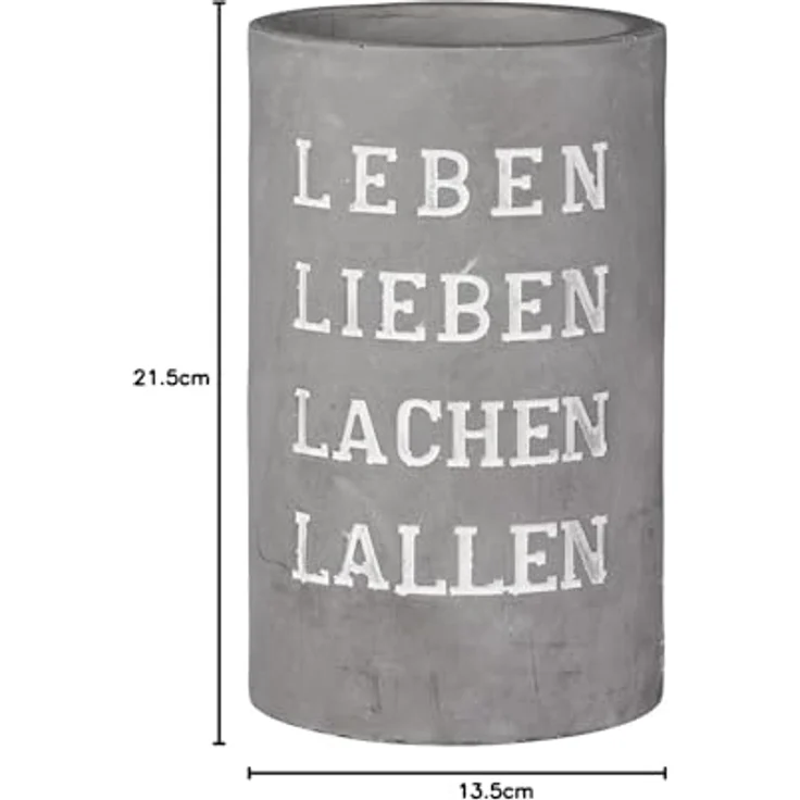 Vino Beton Weinkühler Leben Lieben Lachen Lallen - Räder Design – Bild 4