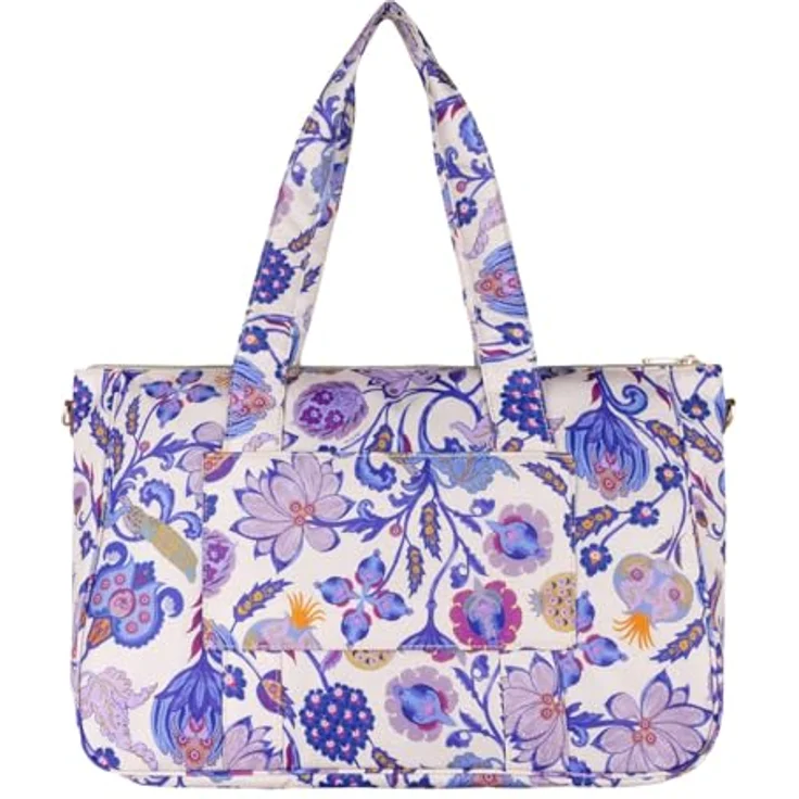 Oilily Sapphire Chintz Shopper Tasche, 46 cm, lila, 100% Polyester, ideal für Einkäufe – Bild 3