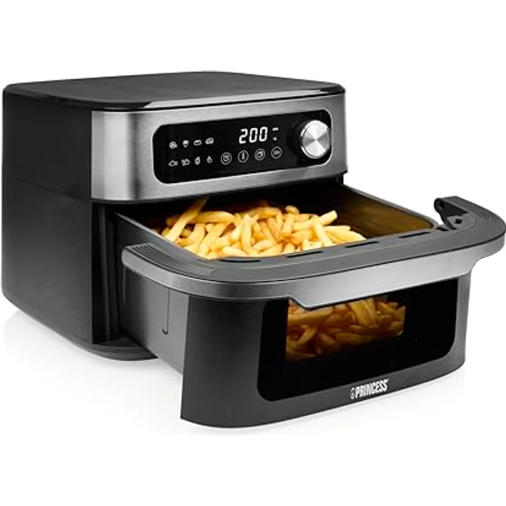 Princess 182262 MaxiCrisp Airfryer 10L, Ölfreies Frittieren, 8 Automatikprogramme, Digitale Steuerung, PFAS-freies Design – Bild 2