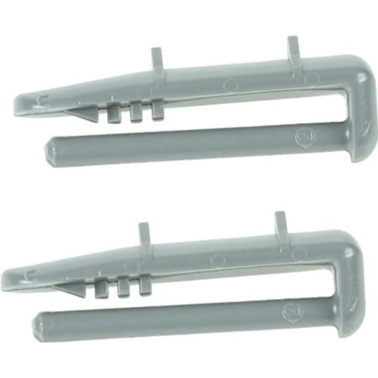 Beko Hintere Schienen-Kappe für Geschirrspüler, Clip (2 Stück), hochwertiges Kunststoff-Ersatzteil