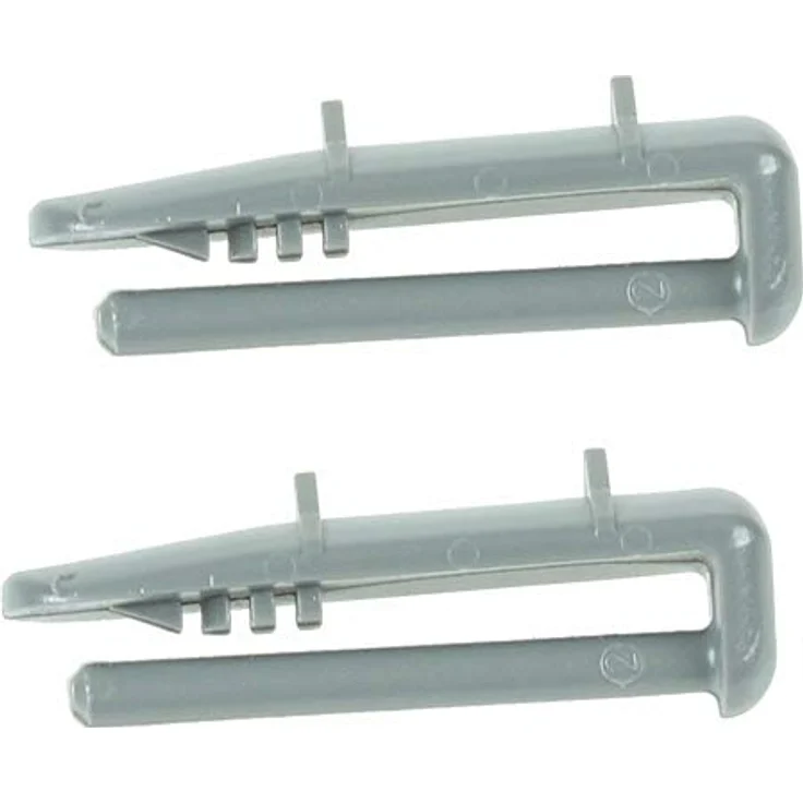 Beko Hintere Schienen-Kappe für Geschirrspüler, Clip (2 Stück), hochwertiges Kunststoff-Ersatzteil