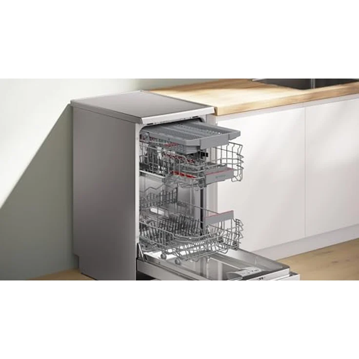 Bosch SPS4HMI13E, Freistehender Geschirrspüler, 45 cm, Gebürsteter Stahl mit Anti-Fingerprint, steuerbar über Home Connect-App – Bild 6