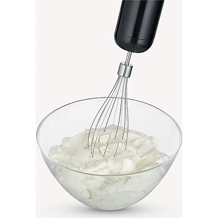 Severin 3772 Stabmixer 600W, Mixstab mit stufenloser Geschwindigkeitseinstellung, abnehmbarer Pürierstab, inkl. Schneebesen, Mixbehälter, Universalzerkleinere, Edelstahl (gebürstet), Schwarz – Bild 5
