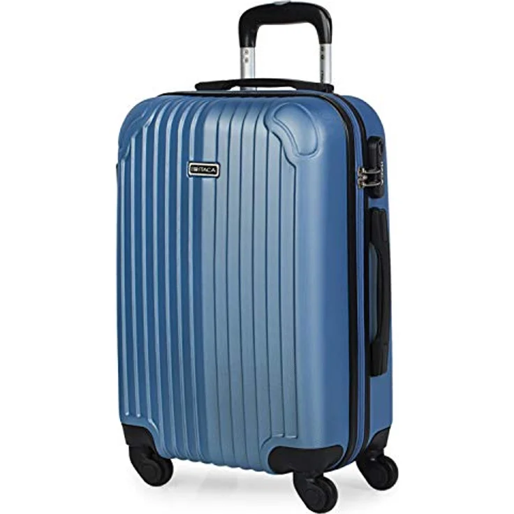 ITACA - Koffer Klein Handgepäck - Handgepäck Koffer 4 Rollen - Koffer Handgepäck 55x40x20 Leicht und Robust - Reisekoffer Klein aus Hochwertigen Materialien T71550, Saphirblau – Bild 1