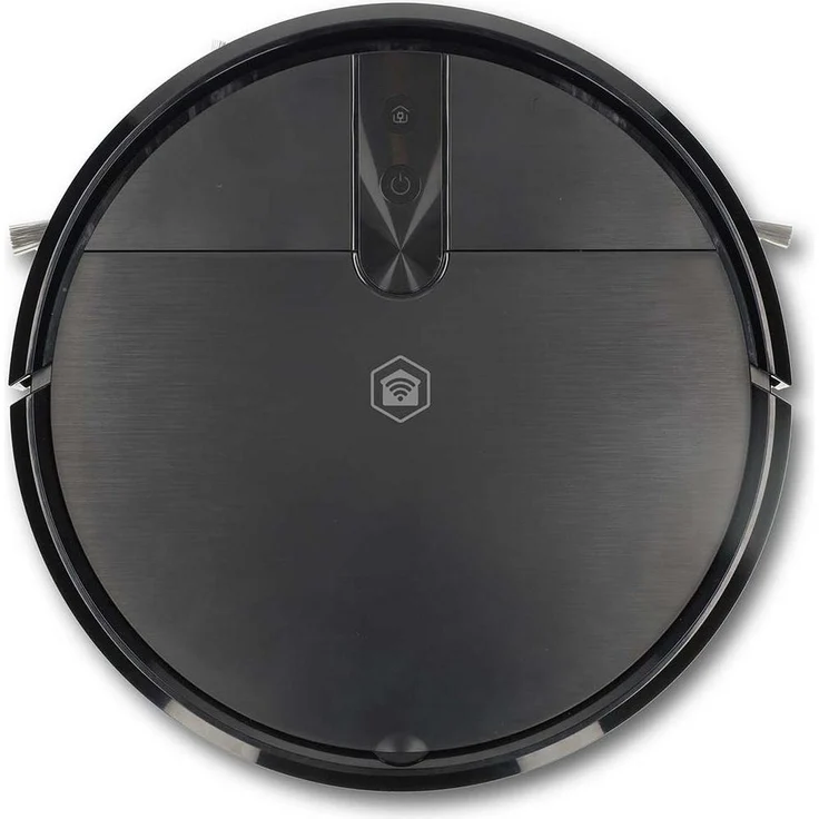 Nedis SmartLife Roboter-Staubsauger Random, 3-in-1 Reinigungsroboter mit Wi-Fi, 2000 Pa Saugleistung, Auffangbehälter 0.6 l, schwarz