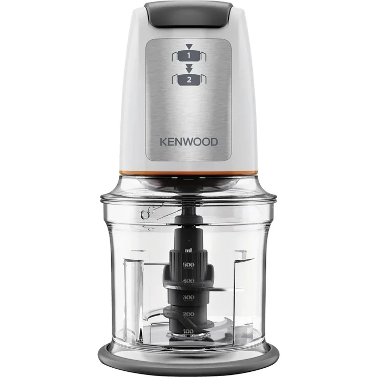 Kenwood CHP61.100WH Easy Chop Zerkleinerer, 500 Watt, 0,5l, 2 Geschwindigkeiten, weiß