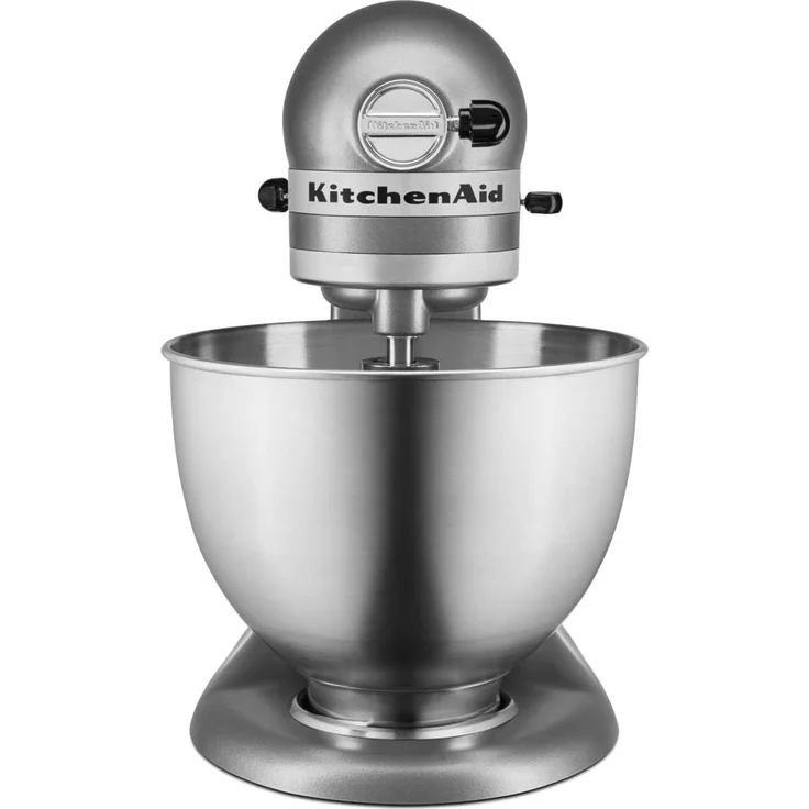 KitchenAid 5K45SSESL Classic Küchenmaschine mit Direktantrieb, 275W, 4,3L Edelstahlschüssel, silber, Serie: 5K45SS – Bild 2