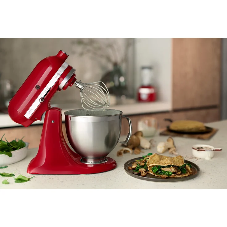 KitchenAid Artisan 5KSM185PSEER Küchenmaschine mit Direktantrieb, 300W, 4,8L Edelstahlschüssel, empire rot, Serie: 5KSM185PS – Bild 4