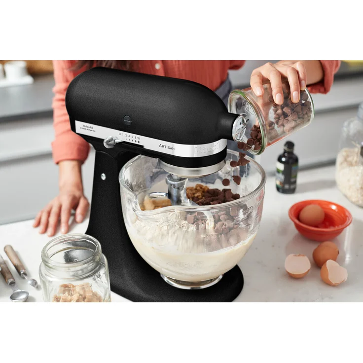 Kitchenaid 5KSM185PSEBK Küchenmaschine mit Direktantrieb, 300W, 4,8L Edelstahlschüssel, gusseisen-schwarz, Serie: 5KSM185PS – Bild 4