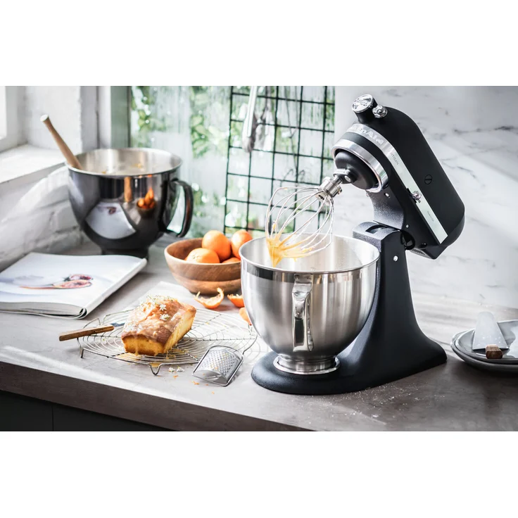 Kitchenaid 5KSM185PSEBK Küchenmaschine mit Direktantrieb, 300W, 4,8L Edelstahlschüssel, gusseisen-schwarz, Serie: 5KSM185PS – Bild 5