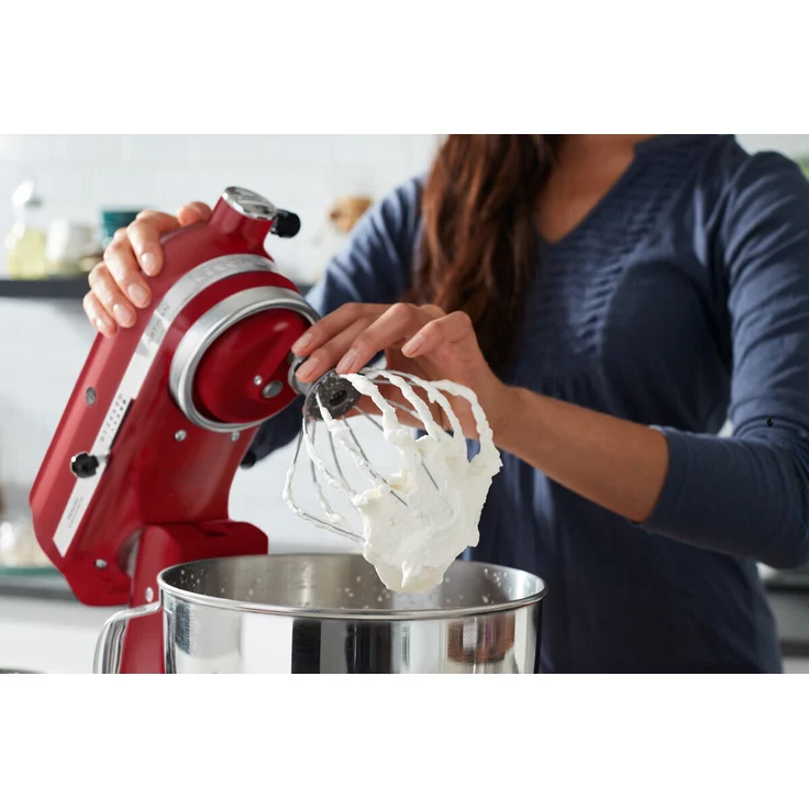 KitchenAid Artisan 5KSM185PSEER Küchenmaschine mit Direktantrieb, 300W, 4,8L Edelstahlschüssel, empire rot, Serie: 5KSM185PS – Bild 5