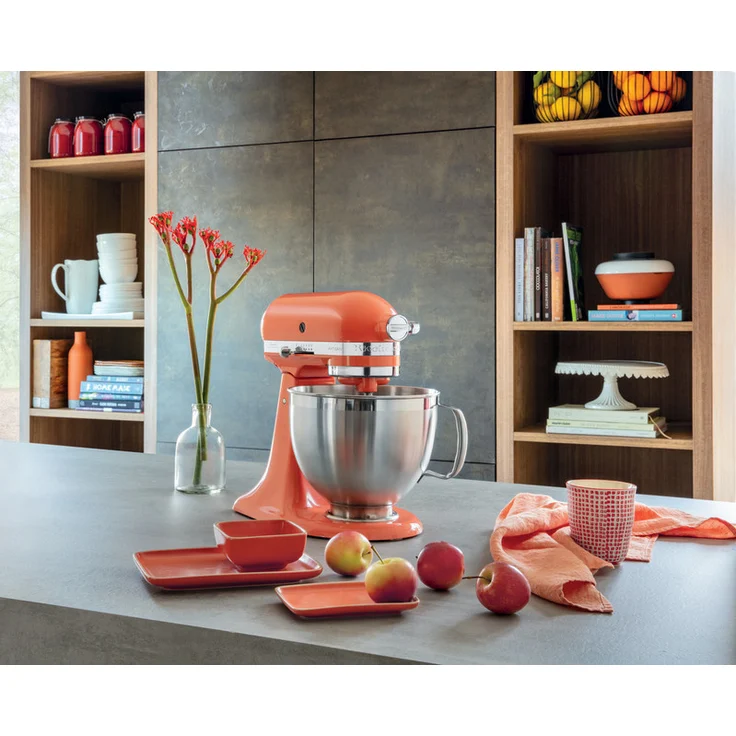 Kitchenaid Artisan 5KSM185PSEPH Küchenmaschine mit Direktantrieb, 300W, 4,8L Edelstahlschüssel, coralle, Serie: 5KSM185PS – Bild 3