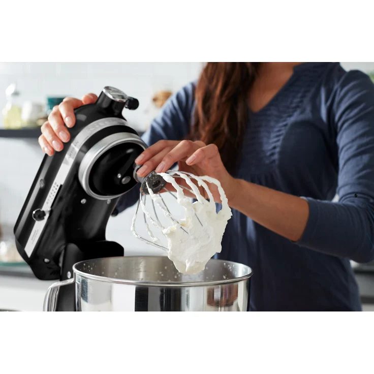 KitchenAid 5KSM185PSEOB Küchenmaschine mit Direktantrieb, 300W, 4,8L Edelstahlschüssel, onyx schwarz, Serie: 5KSM185PS – Bild 4