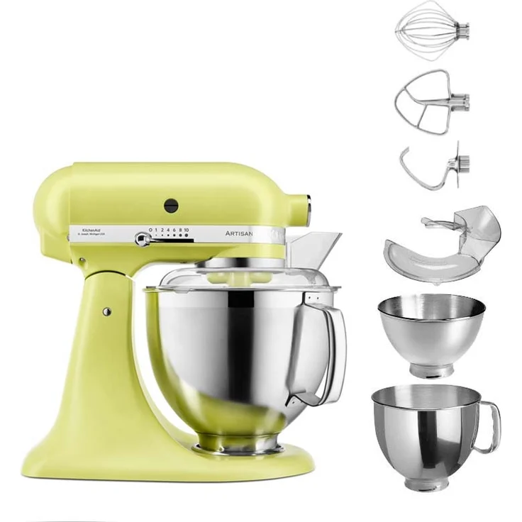 KitchenAid 5KSM185PSEKG Artisan Küchenmaschine mit Direktantrieb, 300W, 4,8L Edelstahlschüssel, kyoto glow, Serie: 5KSM185PS – Bild 2