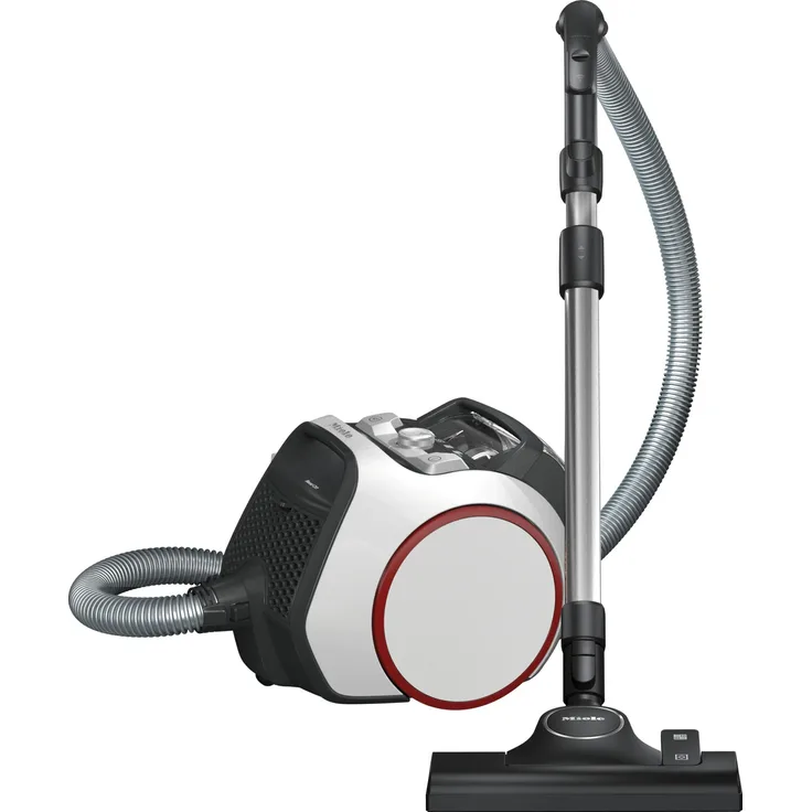 Miele Boost CX1 Bodenstaubsauger, 890 Watt, beutellos, 1 m Aktionsradius, Lotosweiß-Rot
