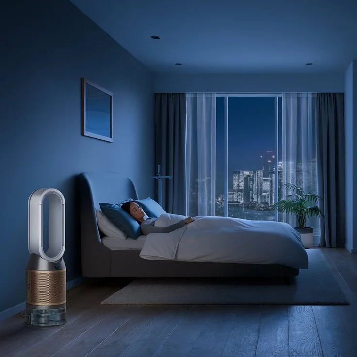 Dyson PH04 Purifier Humidify+Cool Luftreiniger mit Luftbefeuchtungsfunktion, 40 Watt, App-Steuerung, weiß, gold – Bild 7