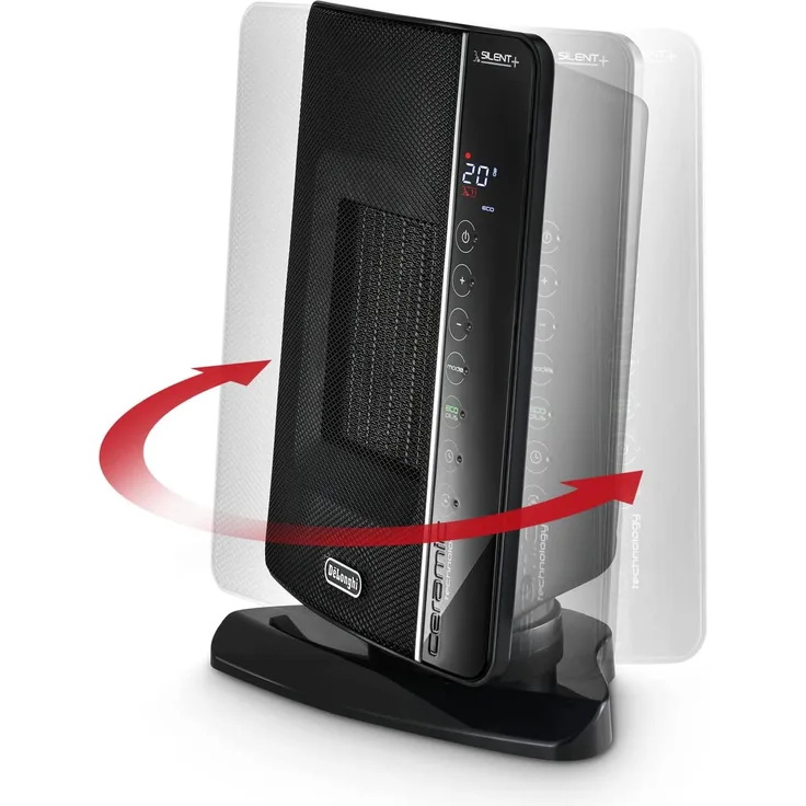 De'Longhi DCH7993ER.BC Heizer, 1 Liter, schwarz, Heizlüfter