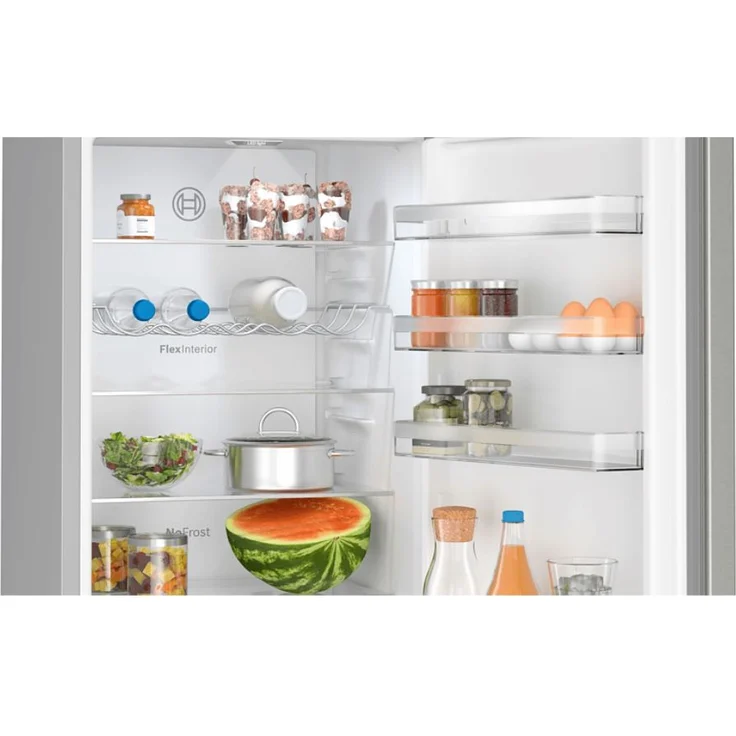 Bosch KGN39VIBT Kühl-Gefrierkombination, freistehend, silber, NoFrost, 0-Grad-Zone, Schnellkühlen und -gefrieren, LED, Breite 60 cm, Energieklasse B – Bild 4