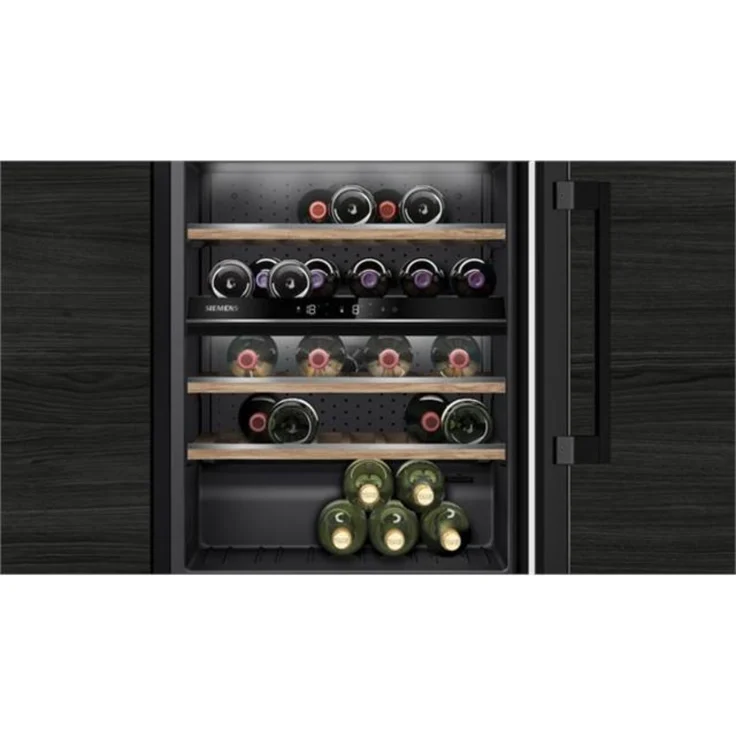 Siemens KU21WAHG0 Weinkühlschrank, Einbau, schwarz, 44 Flaschen, airFreshfilter, Breite 59.8 cm, Energieklasse G – Bild 2