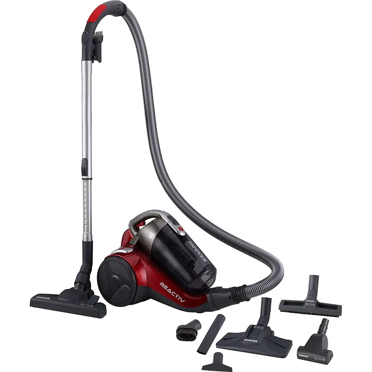 Hoover RC81 RC25 Bodenstaubsauger, 800 Watt, 8 m Aktionsradius, Grau Metallisch