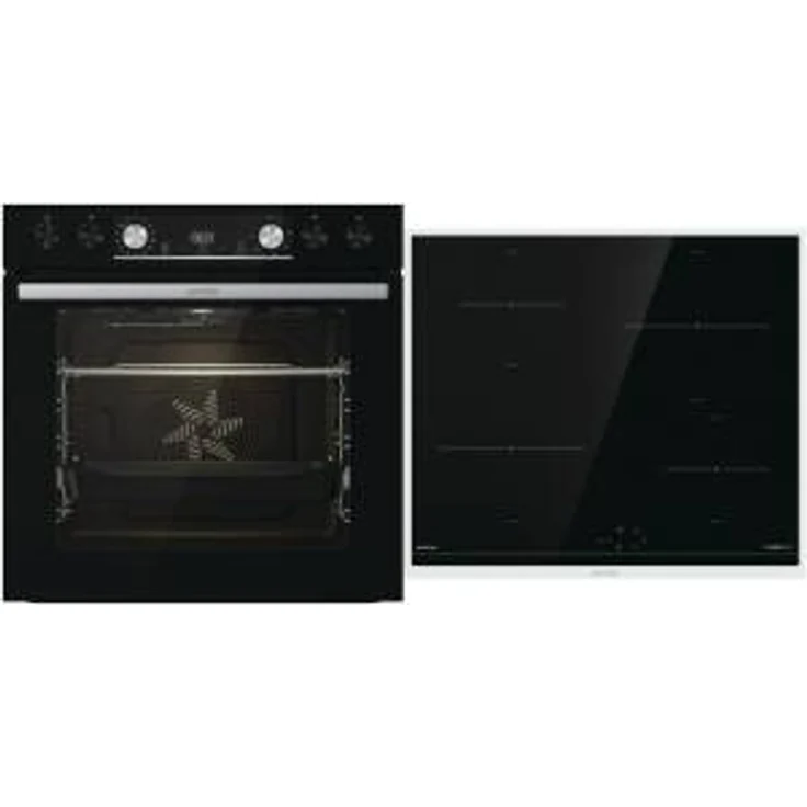 Gorenje BLACK SET 4 INDUKTION Herdset, Einbaugerät, Induktionskochfeld, Schwarz: Tests, Infos & Preisvergleich