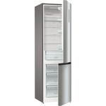 Gorenje NRK 62 CAXL4 Kühl-Gefrierkombination, freistehend, silber, NoFrost, Energieklasse C