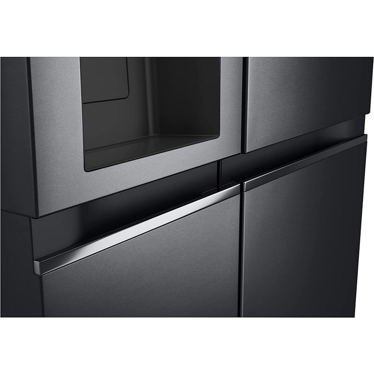 LG GSLV71MCLE Side-by-Side-Kühlschrank, freistehend, schwarz, NoFrost, Wasser- und Eiswürfelspender, Wassertank, Breite 91.3 cm – Bild 4
