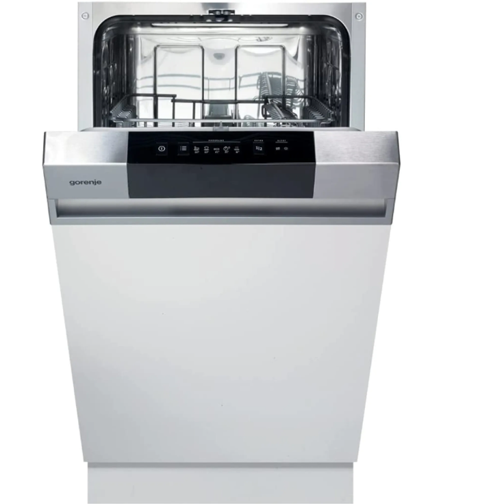 Gorenje GI520E15X, Geschirrspüler, E, Geräuschemissionsklasse C, Geräuschemissionen 47 Dezibel, selbstreinigender Filter, fünf Programme