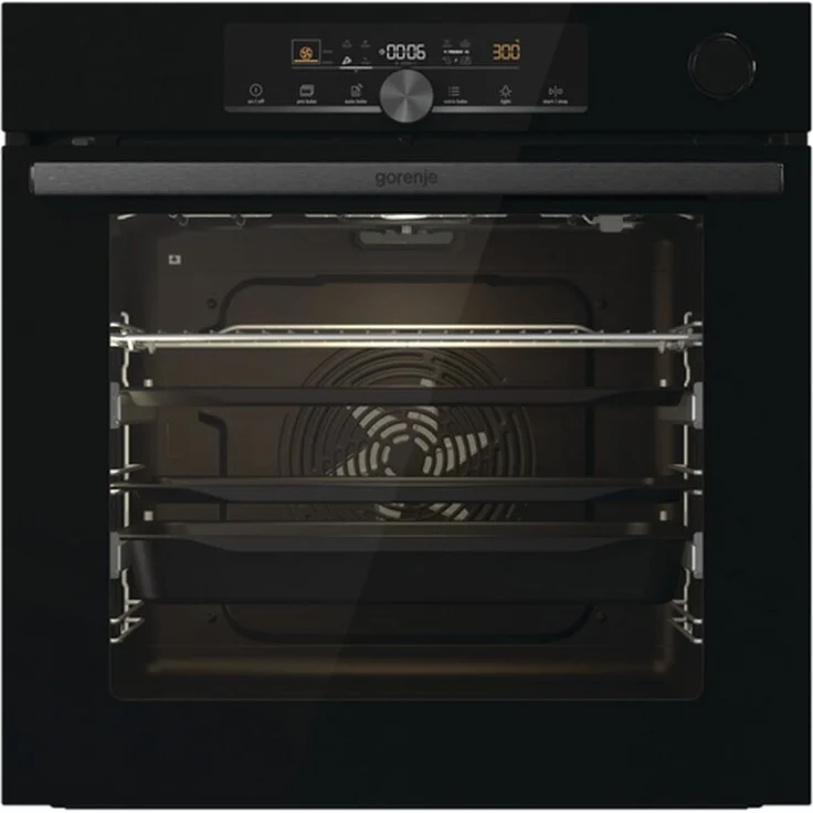Gorenje BPSA6747A08BG, Backofen, Einbau, BakeSensor, PyroClean, SteamAssist, Schwarz – Bild 1