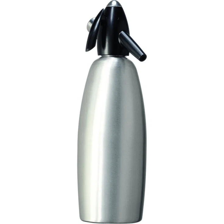 Isi Soda Siphon Edelstahl 1 Liter Silber Schwarz