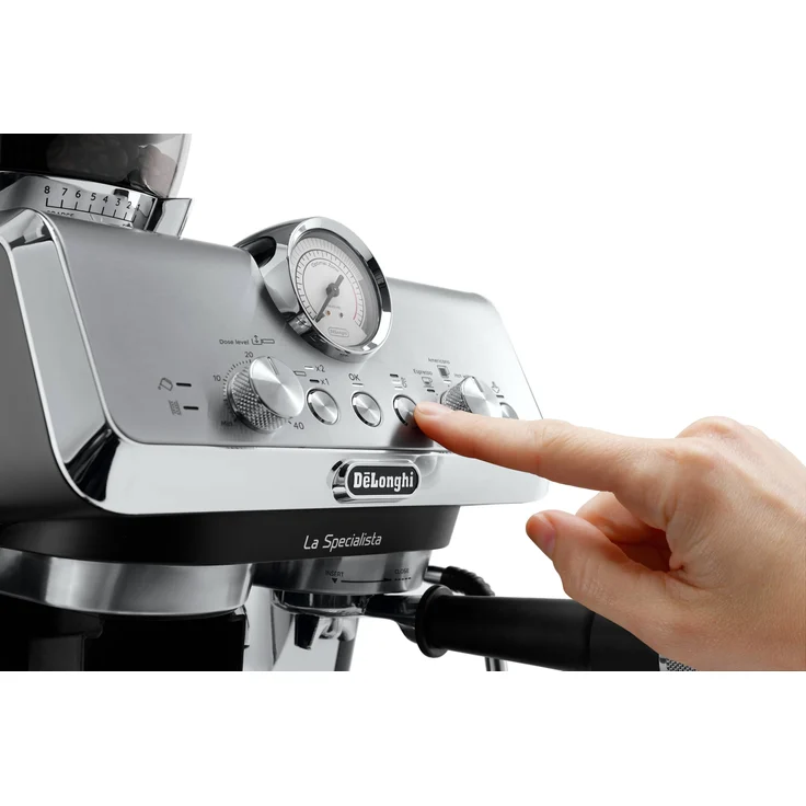 De'Longhi EC9155.MB La Specialista Arte Espressomaschine Siebträgermaschine, silber-schwarz – Bild 3