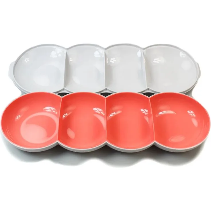 TUPPERWARE Allegra Perle weiß lachs Servierschale Servierschalenquartett