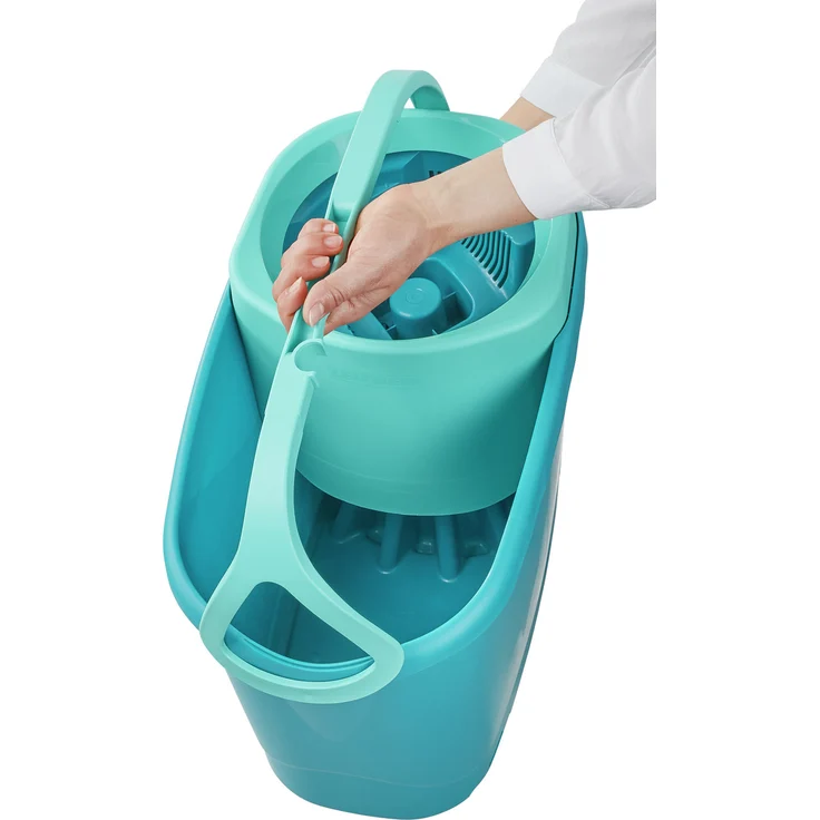 Leifheit Set Clean Twist M Ergo micro duo Bodenwischer-Set inkl. Kraftreiniger, türkis, 52127 – Bild 13