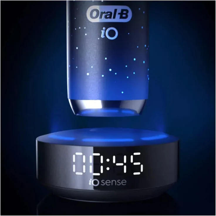 Oral-B iO Series 10 elektrische Zahnbürste, 7 Reinigungsprogramme, Cosmic Black – Bild 4