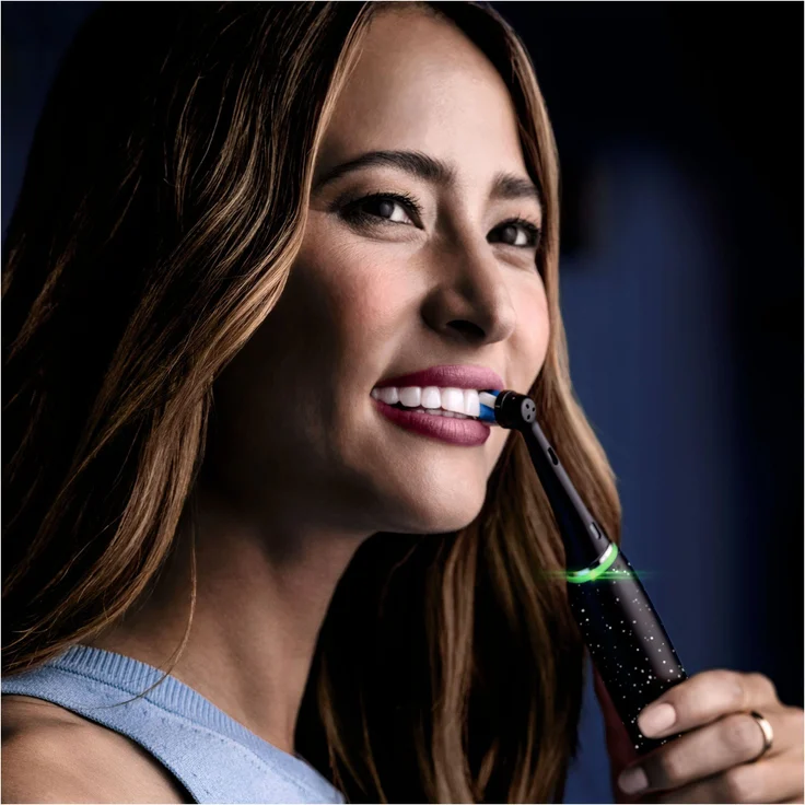 Oral-B iO Series 10 elektrische Zahnbürste, 7 Reinigungsprogramme, Cosmic Black – Bild 7