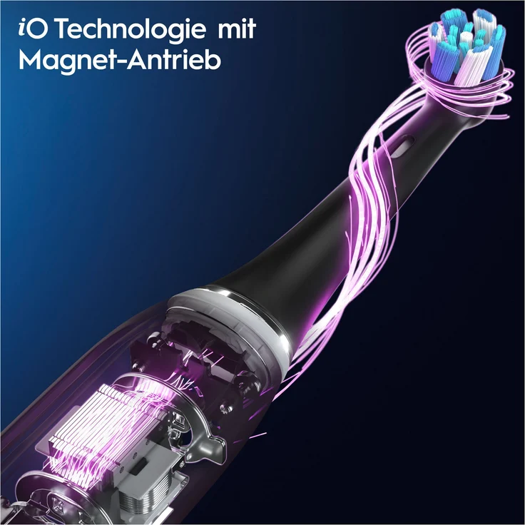 Oral-B iO Series 10 elektrische Zahnbürste, 7 Reinigungsprogramme, Cosmic Black – Bild 6