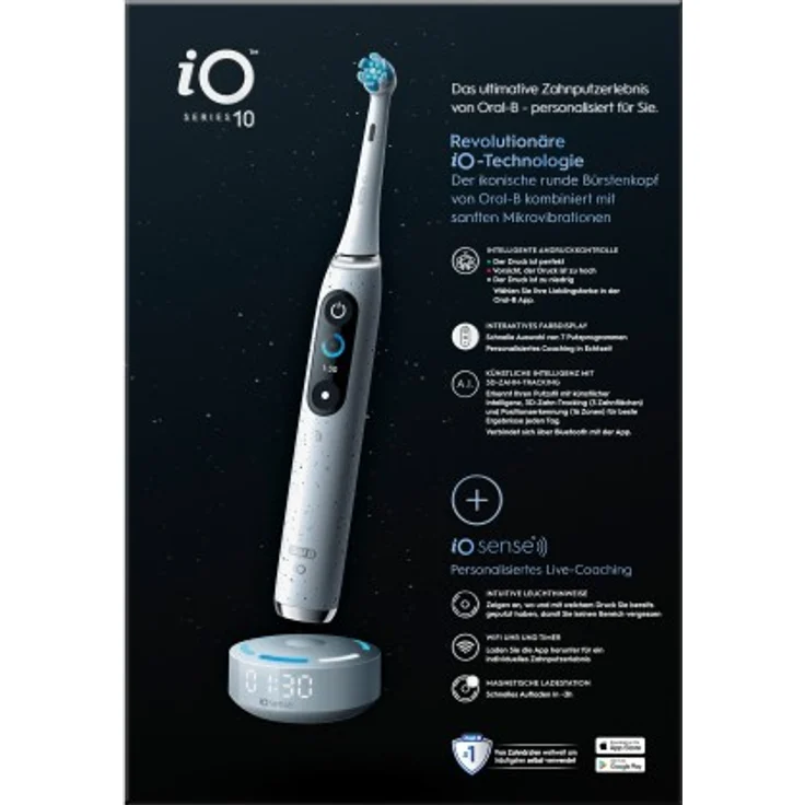Oral-B iO Series 10 elektrische Zahnbürste, Stardust White – Bild 3
