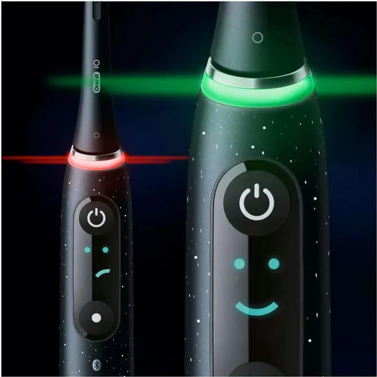 Oral-B iO Series 10 elektrische Zahnbürste, 7 Reinigungsprogramme, Cosmic Black – Bild 3