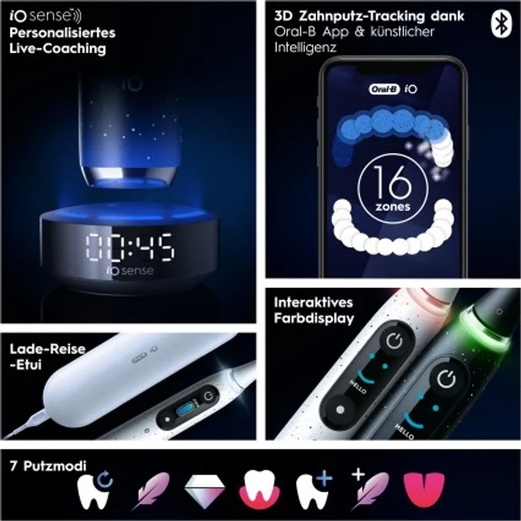 Oral-B iO Series 10 elektrische Zahnbürste, Stardust White – Bild 9