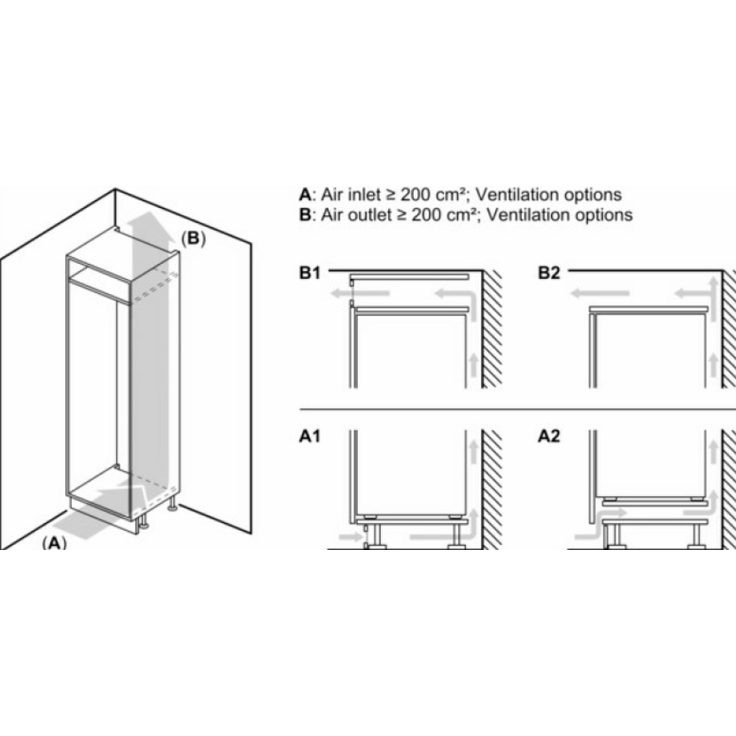 Bosch KIR21NSE0 Kühlschrank, Einbau, weiß, Schnellkühlen, LED, Breite 54.1 cm, Energieklasse E – Bild 5