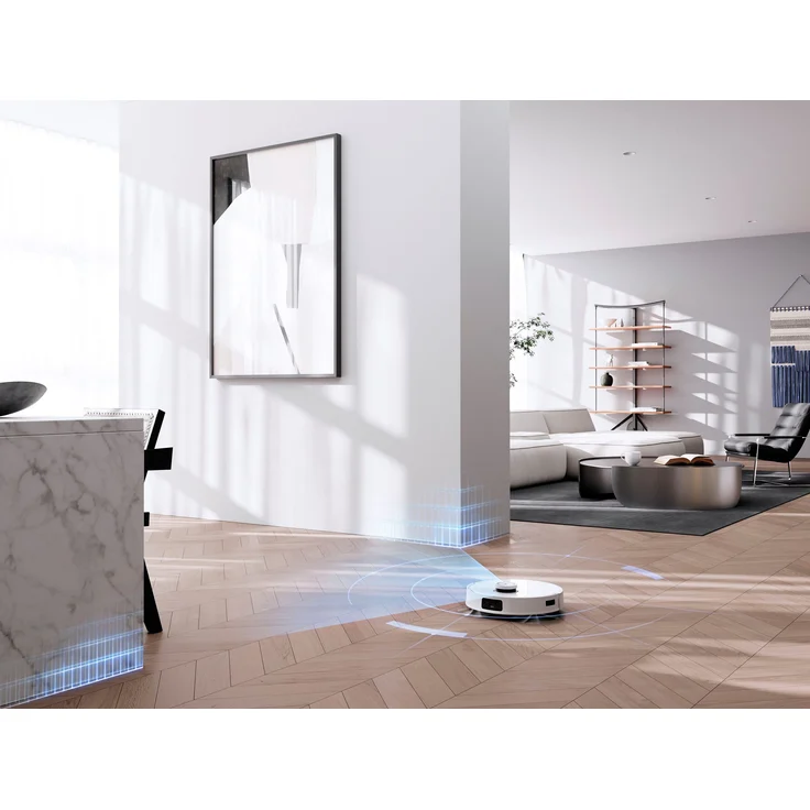 Ecovacs Deebot T10 Saugroboter mit Wischfunktion, 180 min Akkubetrieb, Vibrationswischsystem, 3000 Pa Saugleistung, HD-Kamera mit Nachtsichtsensor, weiß – Bild 10