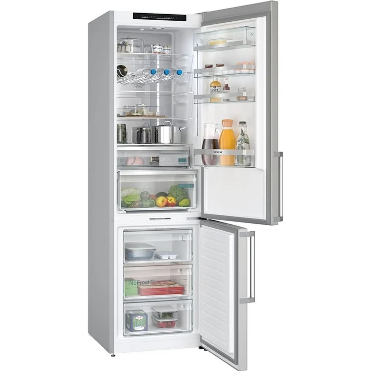 Siemens KG39NAIAT Kühl-Gefrierkombination, freistehend, edelstahl mit Anti-Fingerprint, NoFrost, Abtauautomatik, LED, Breite 60 cm, Energieklasse A – Bild 2
