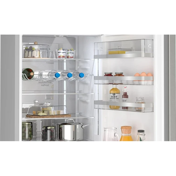 Siemens KG39NAIAT Kühl-Gefrierkombination, freistehend, edelstahl mit Anti-Fingerprint, NoFrost, Abtauautomatik, LED, Breite 60 cm, Energieklasse A – Bild 4
