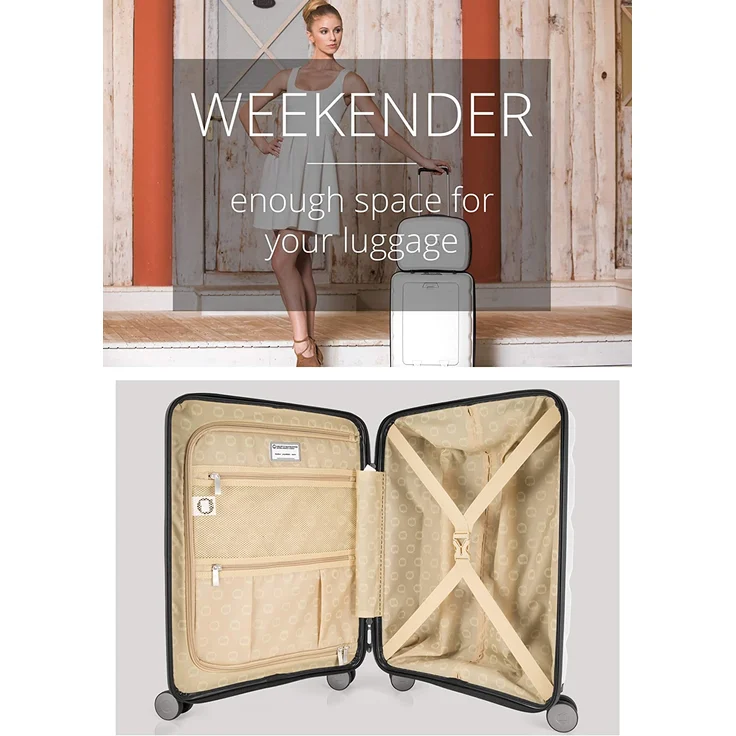 Hauptstadtkoffer Britz Handgepäck mit Laptopfach Hartschalen Koffer Trolley Rollkoffer Reisekoffer, TSA, 4 Rollen, 55 cm, 34 Liter, Hellgrün – Bild 5