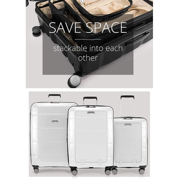 Hauptstadtkoffer Britz Handgepäck mit Laptopfach Hartschalen Koffer Trolley Rollkoffer Reisekoffer, TSA, 4 Rollen, 55 cm, 34 Liter, Hellgrün – Bild 2
