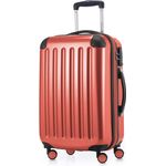 Hauptstadtkoffer Alex Handgepäck Hartschalenkoffer Kabinen Gepäck für jede Airline, 4 Rollen, Erweiterbar, 55 cm, 42 Liter TSA Zahlenschloss, korall